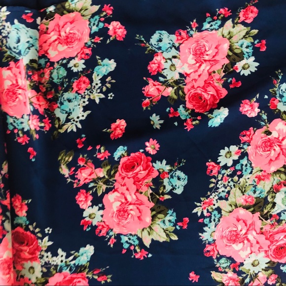 TORRID Sleeveless Blue & Pink Floral … - Picture 8 of 10